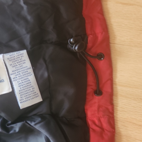 Old Navy Puffer jacket Orange Black long sleeves Large - Picture 11 of 17